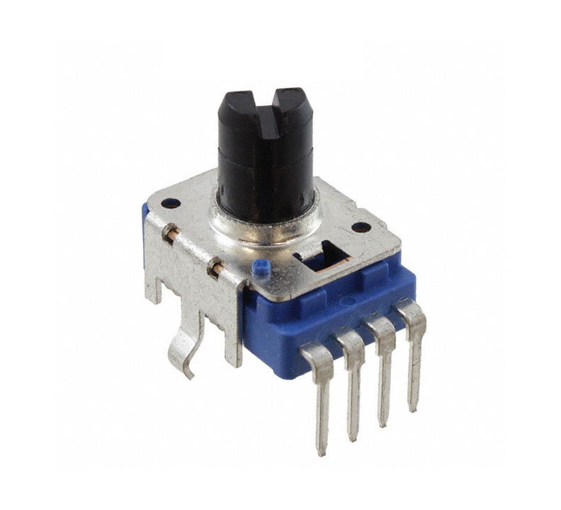 Potentiometer, 100KB rotary, with center detent