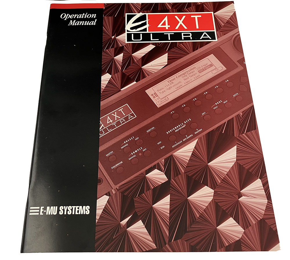 Operation Manual, E4XT Ultra