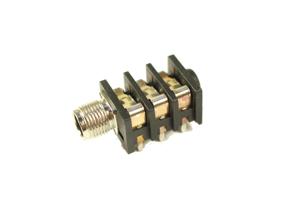 Phone jack, 1/4-inch, 6-pin PCB mount