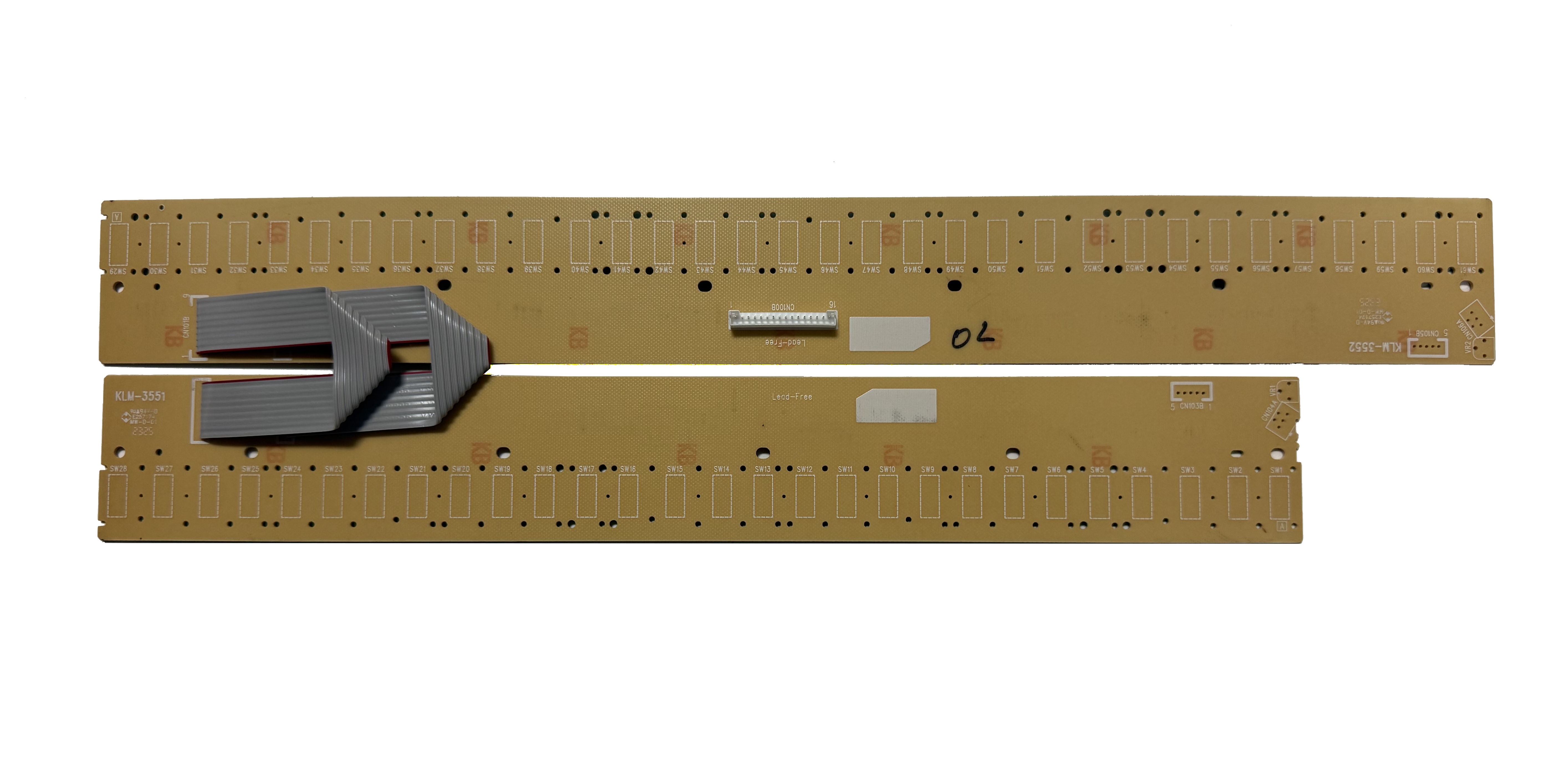 Key contact board set, Korg