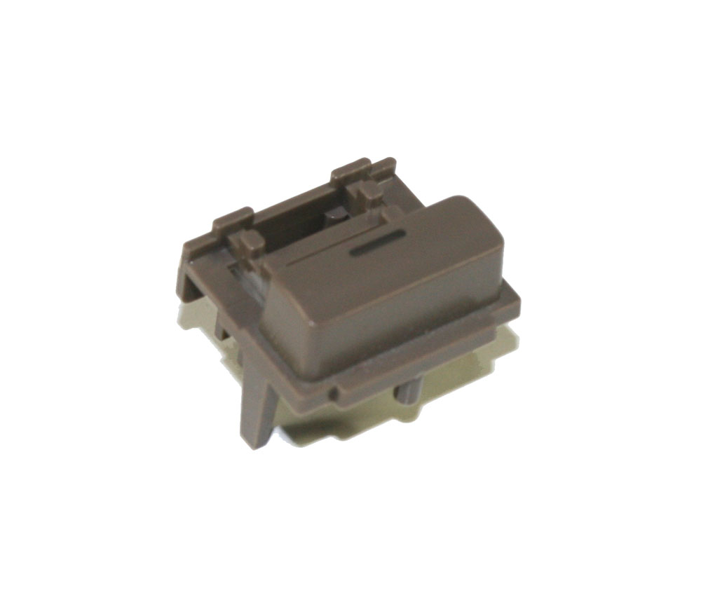 Button, brown, with LED window, Roland