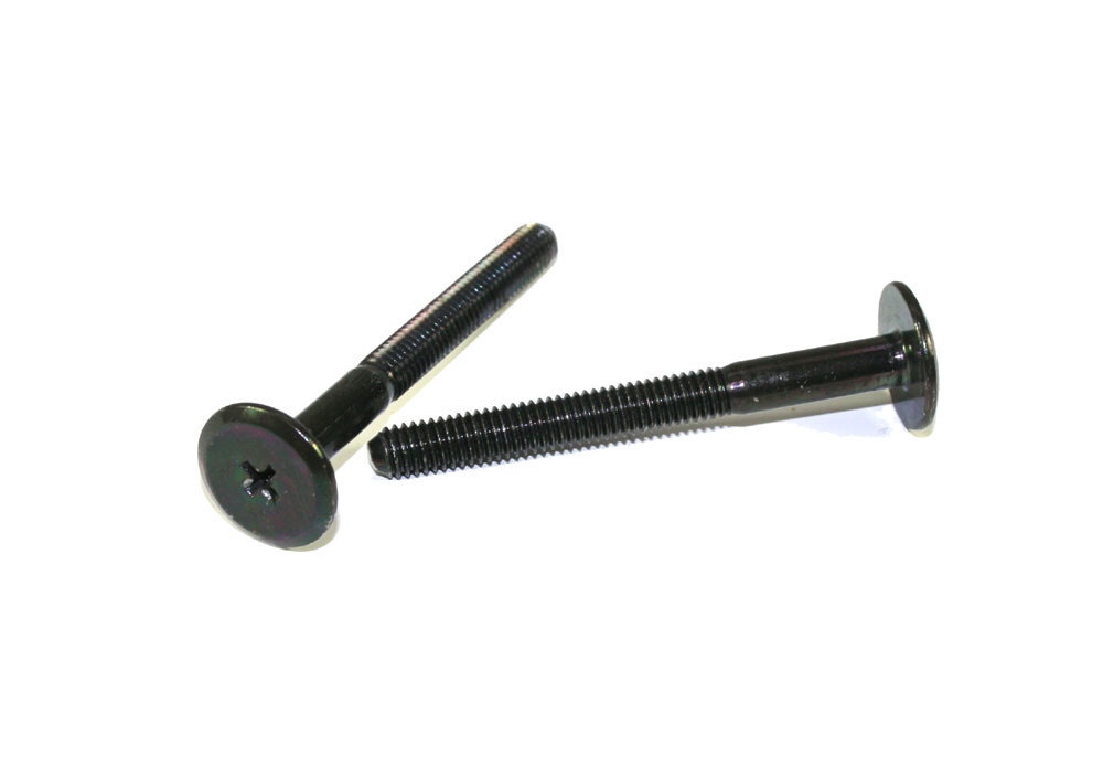 Screws, black, 60mm, set of 2