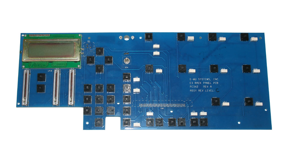 Panel board with display, E-mu EIII rack