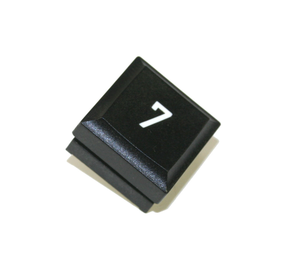 Panel switch, black, with numeral '7'