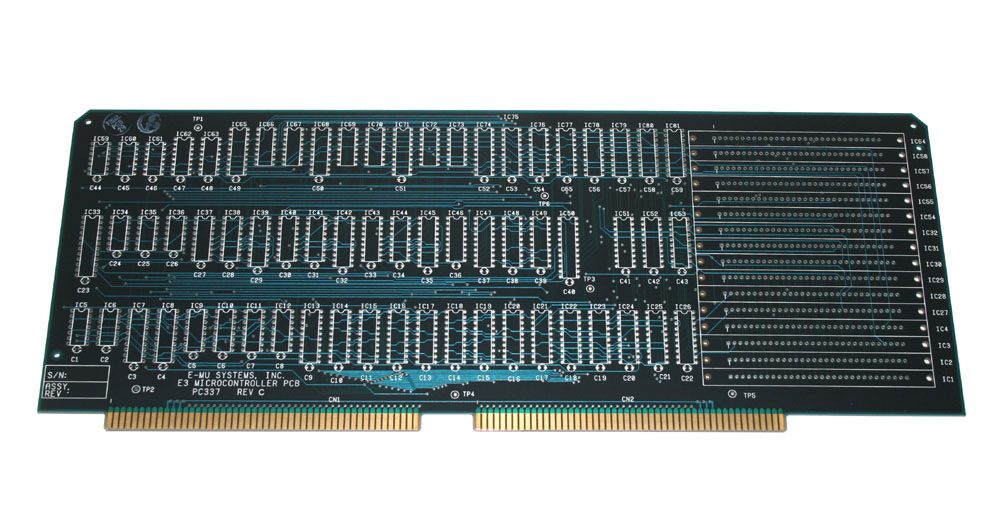 Microcontroller board (unpopulated), Emulator III