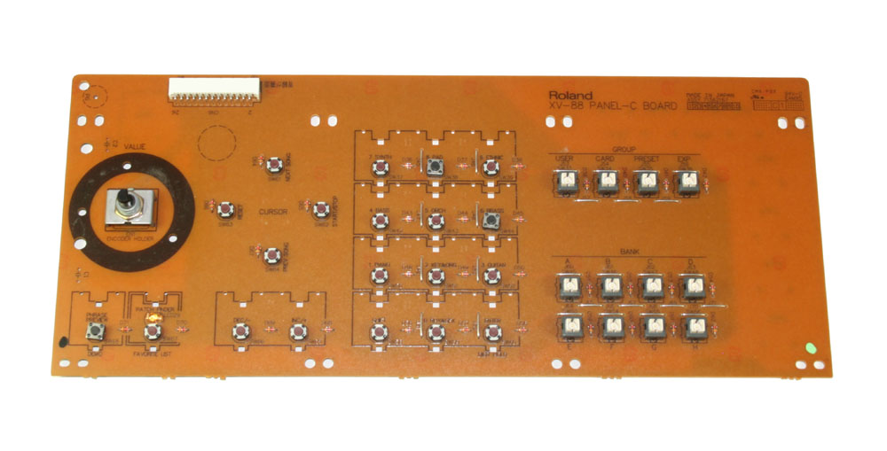 Panel board, right, Roland XV-88