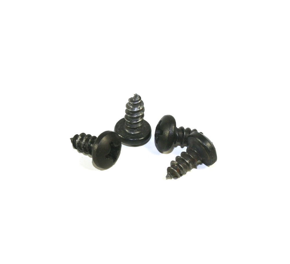 Screws, black, pkg of 4