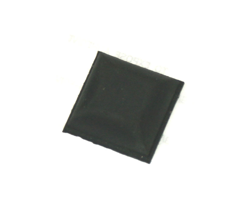 Rubber foot, square, self-adhesive