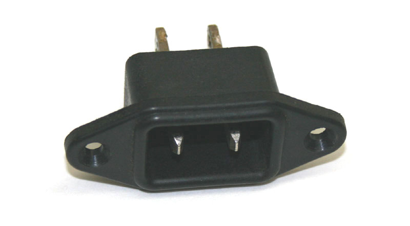 AC power socket, 2-blade