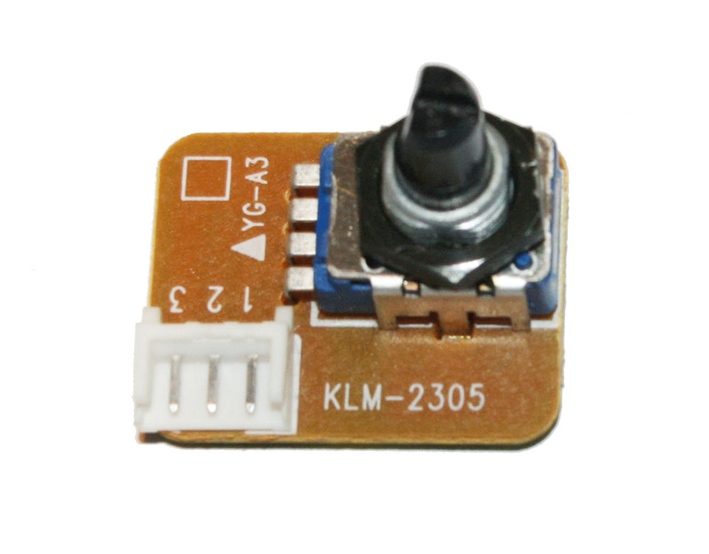 Joystick wheel potentiometer assembly, Korg