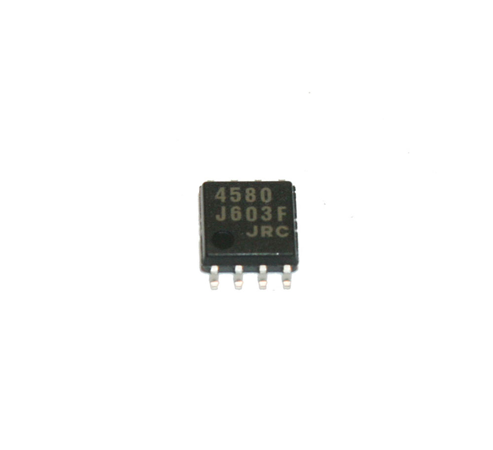 IC, NJM4580 op amp, surface mount