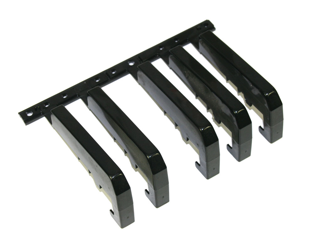 Style 107U keys, 5-note black keys group