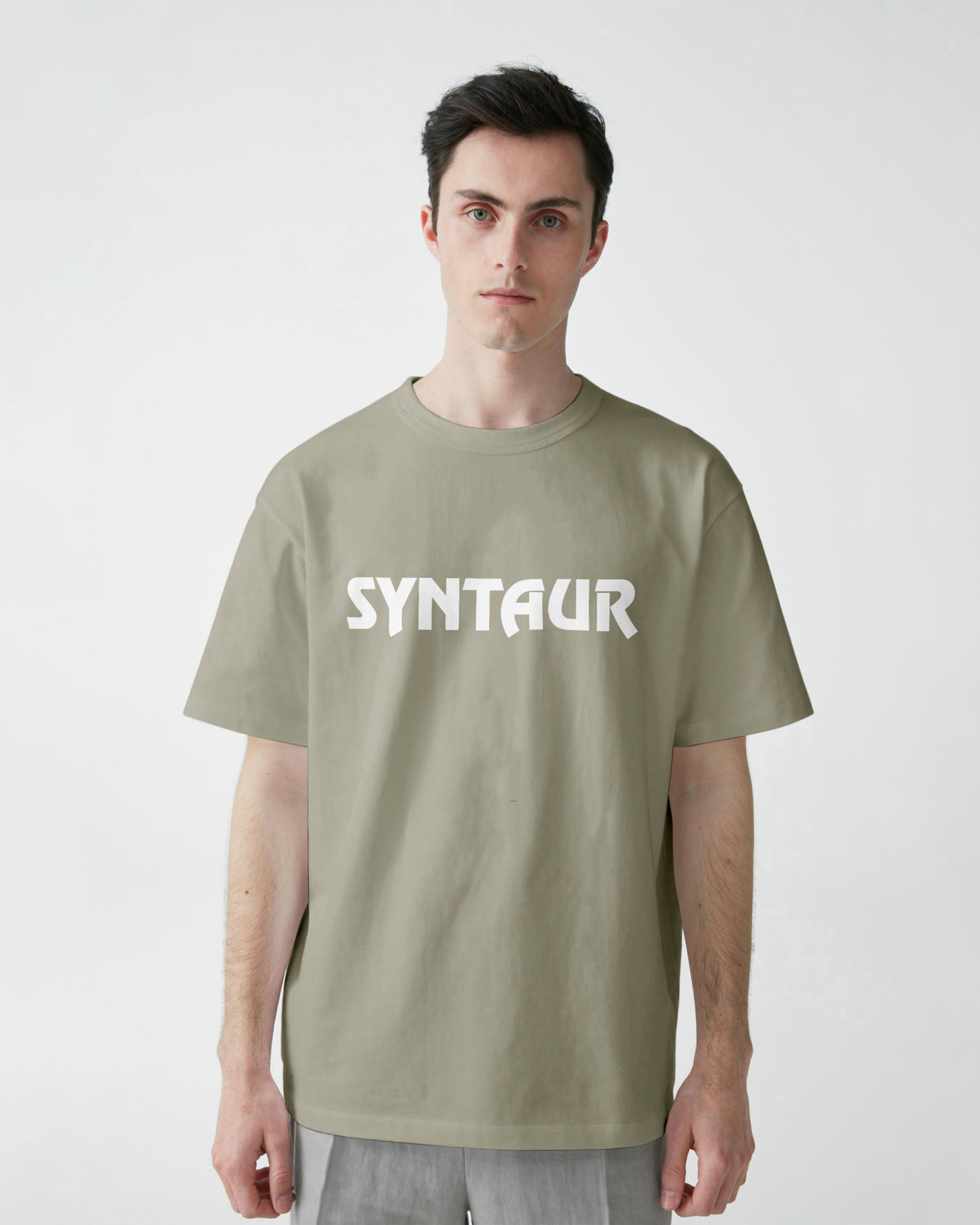 Eucalyptus short-sleeve shirt with Syntaur logo