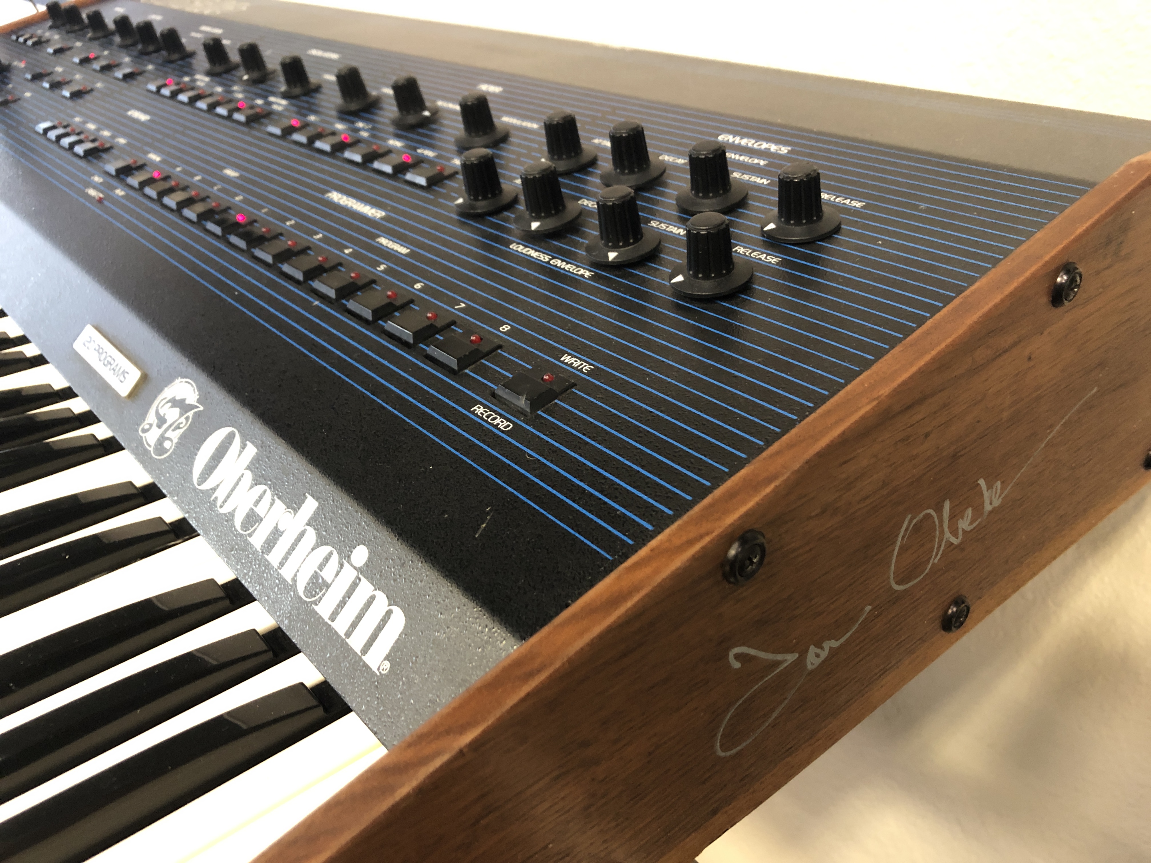 Oberheim OB-Xa synthesizer, signed by Tom O!