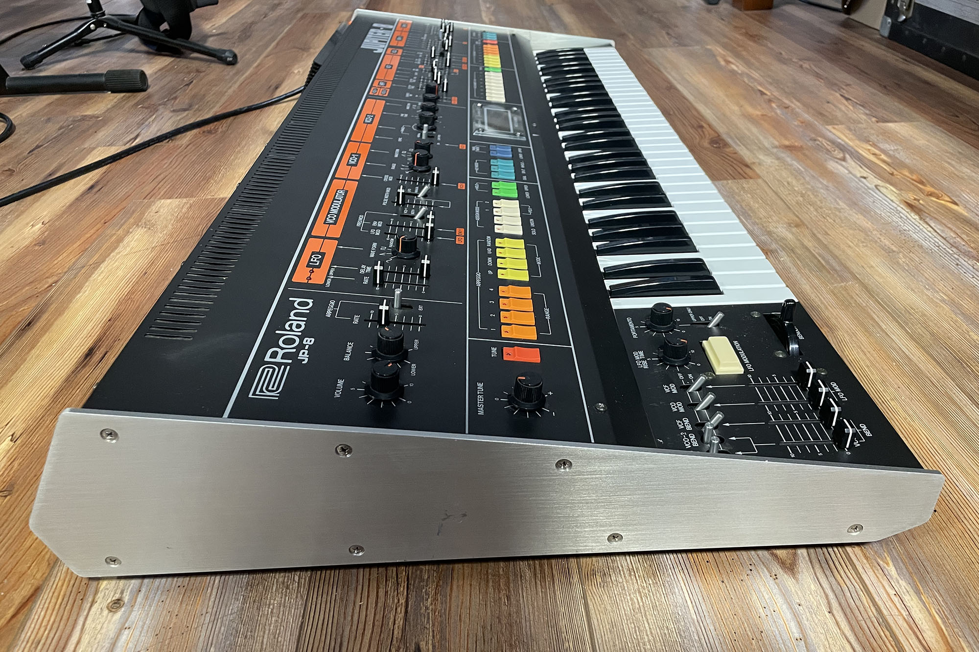 Roland Jupiter 8, with Encore MIDI kit