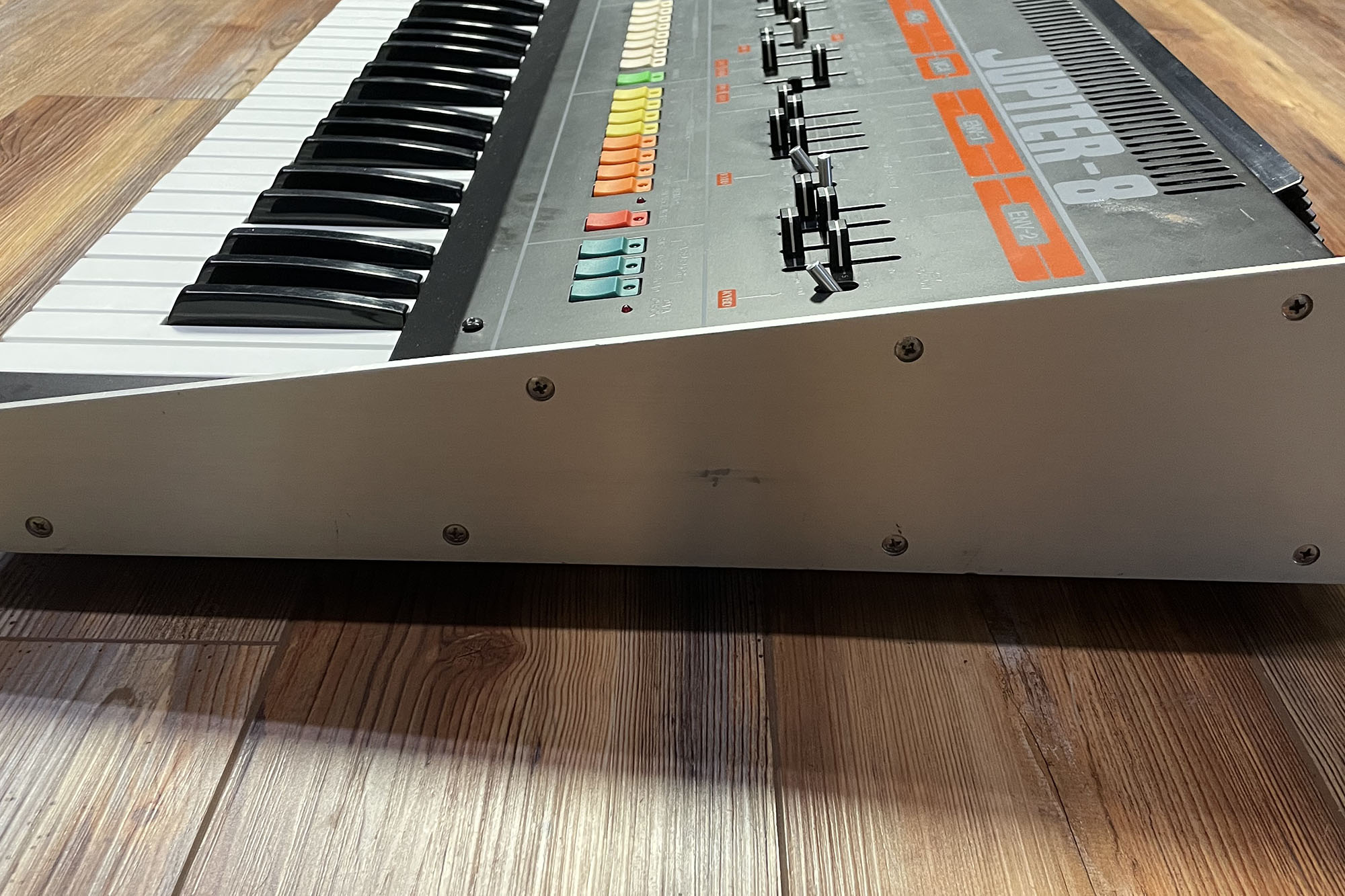 Roland Jupiter 8, with Encore MIDI kit
