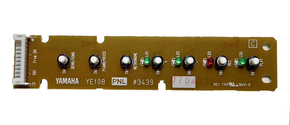 Panel board, left, Yamaha
