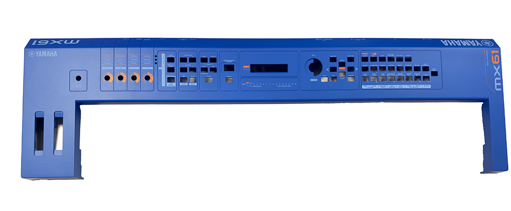 Upper case, blue Yamaha MX61