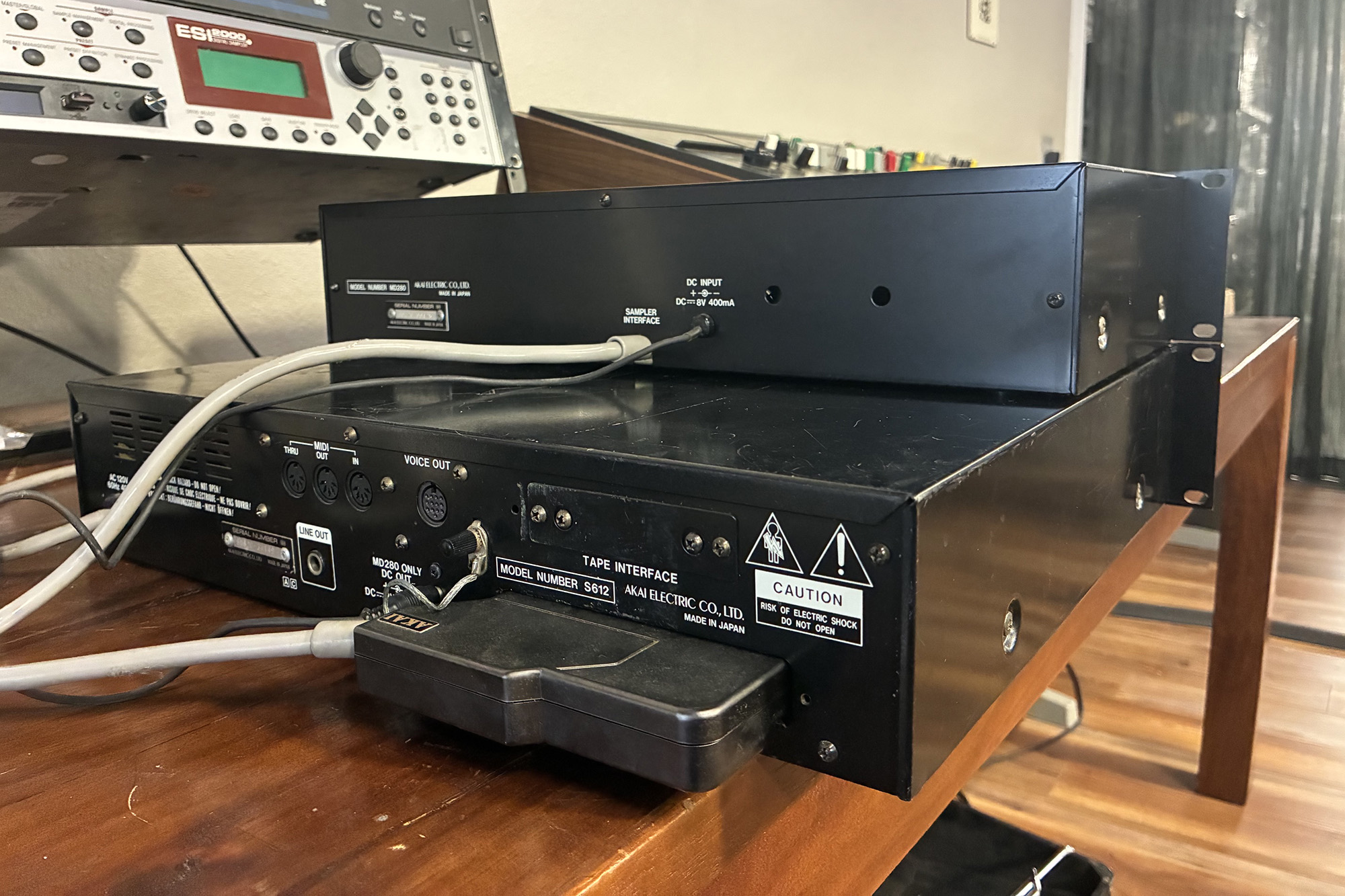 Akai S612 with MD280 and GoTek drive — view 5