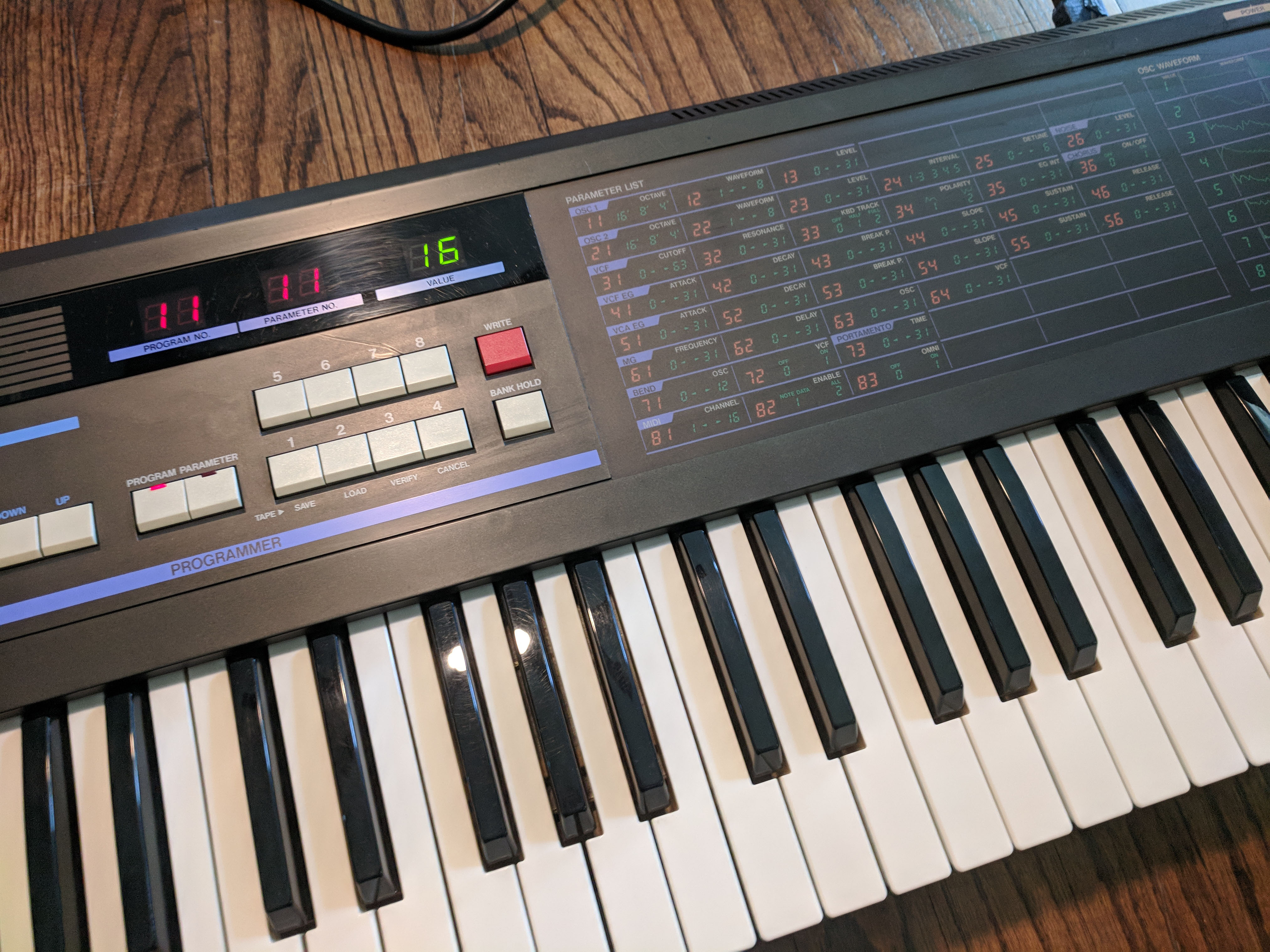 Korg DW-6000 — view 2