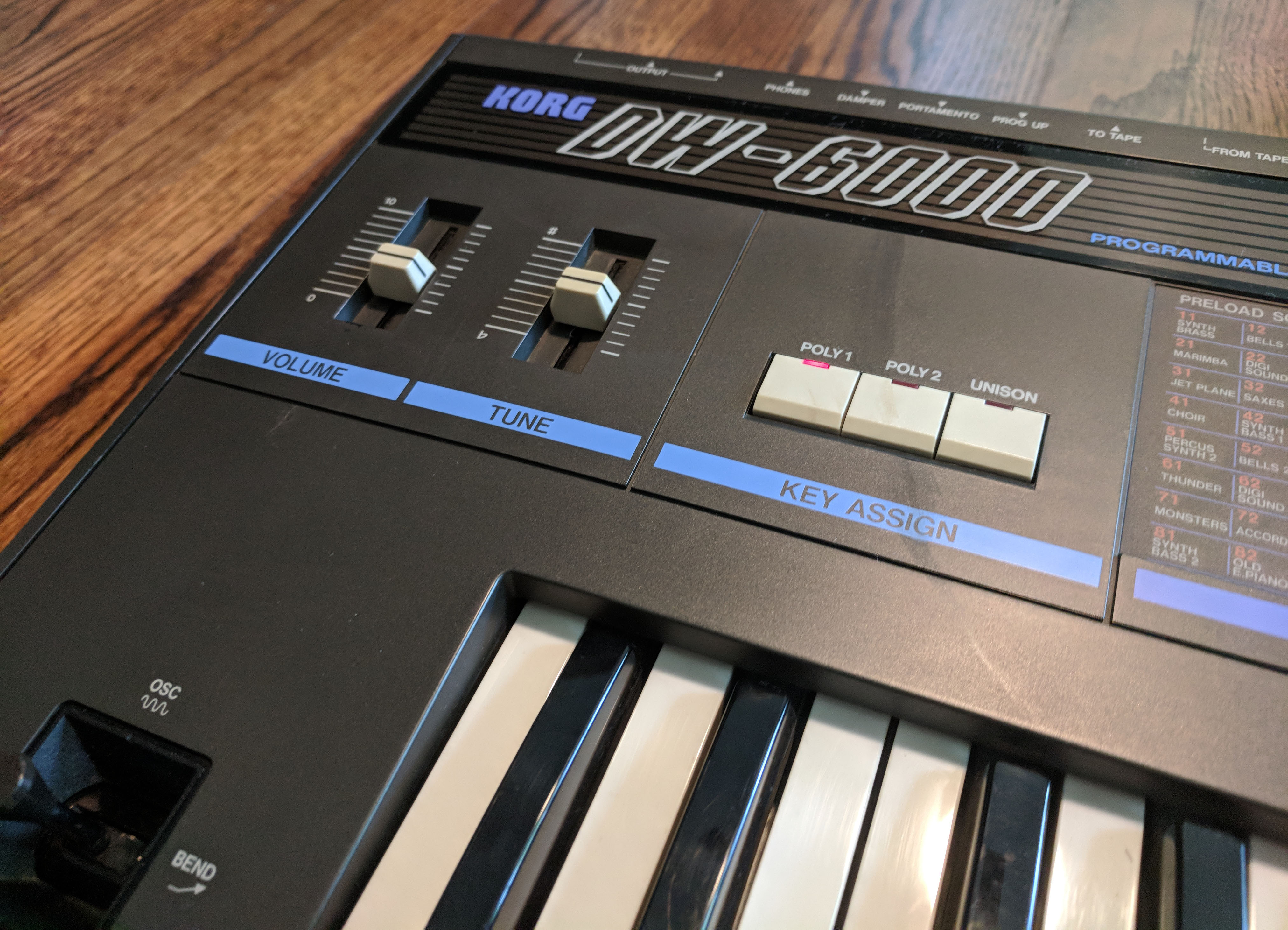 Korg DW-6000 — view 3