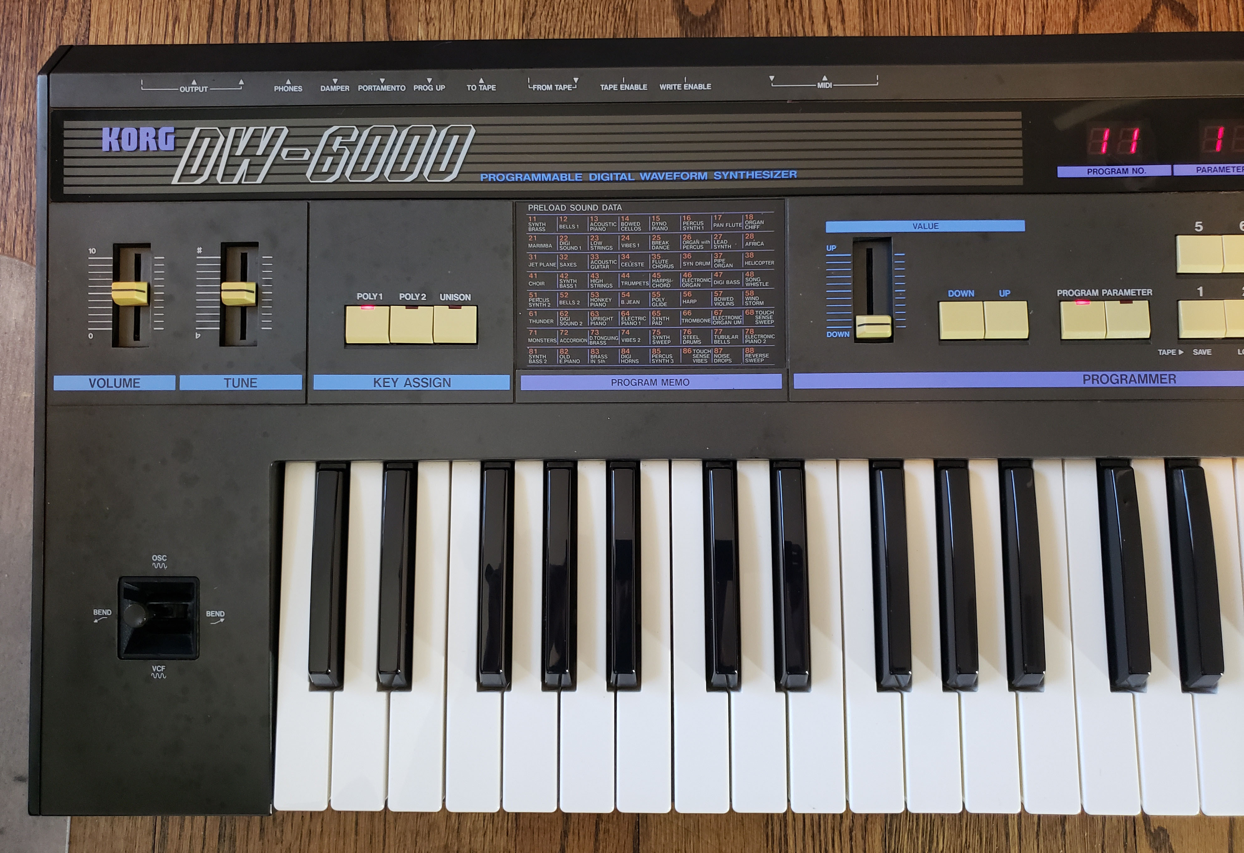 Korg DW-6000 — view 8