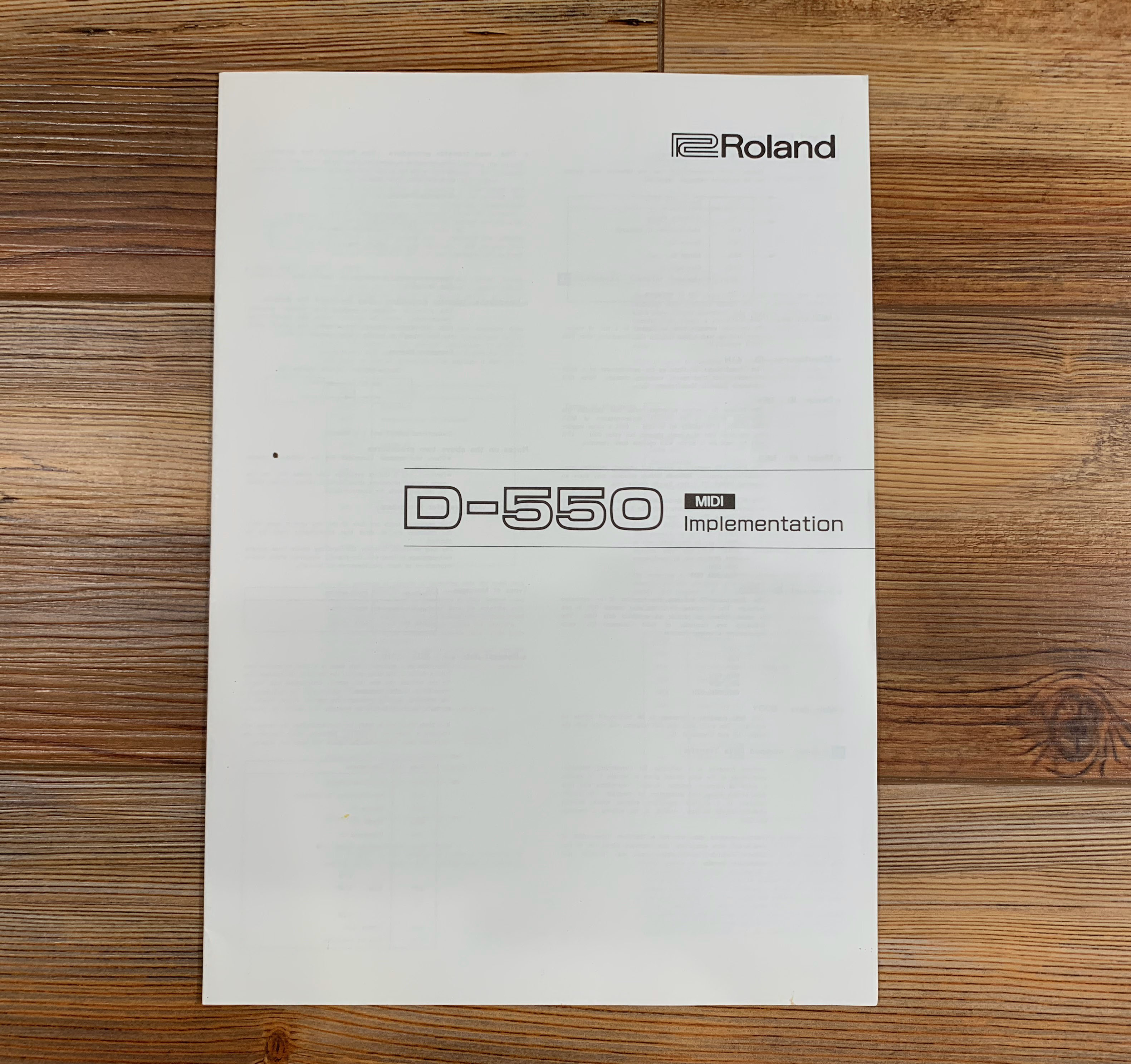 Roland D-550 — view 8