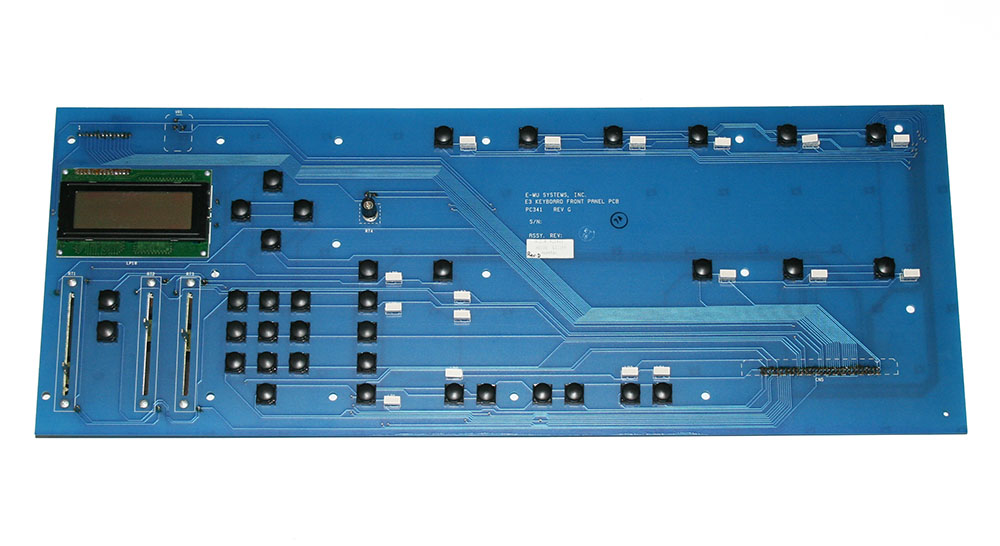 Panel board with display, E-mu EIII keyboard