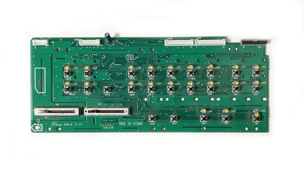 Panel board, left, Korg
