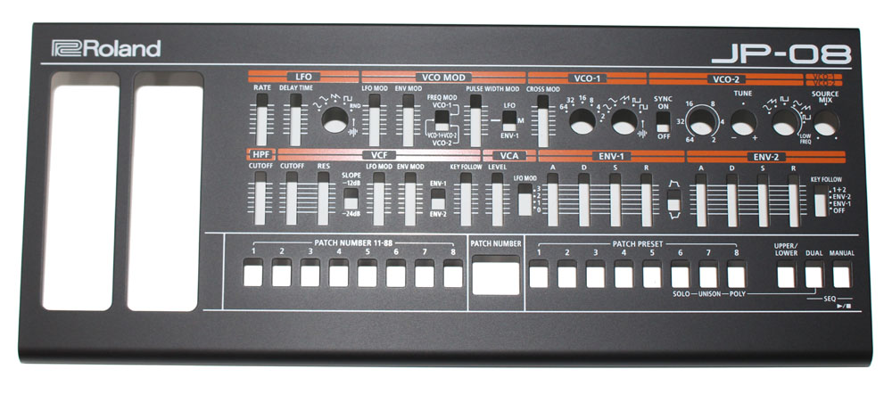 Top panel, Roland JP-08