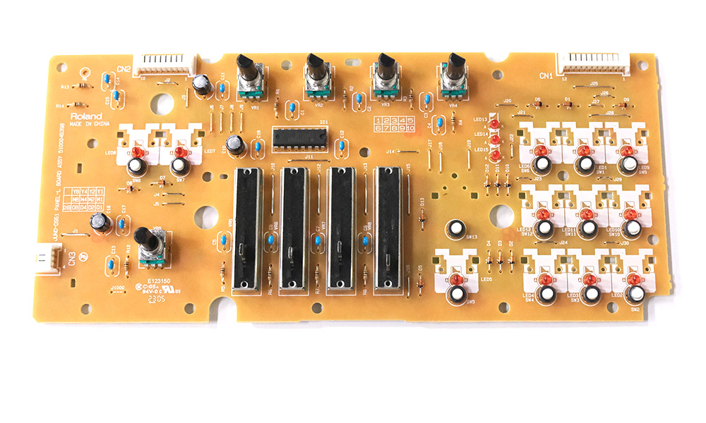 Panel board, left, Roland
