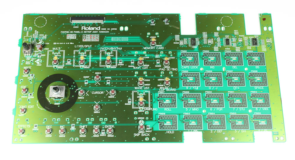 Panel board, right, Roland Fantom X