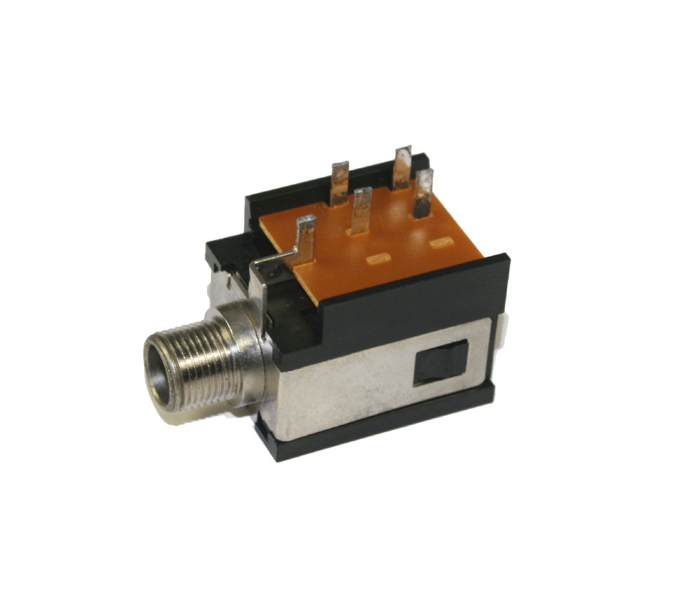 Phone jack, 1/4-inch, 5-pin PCB mount