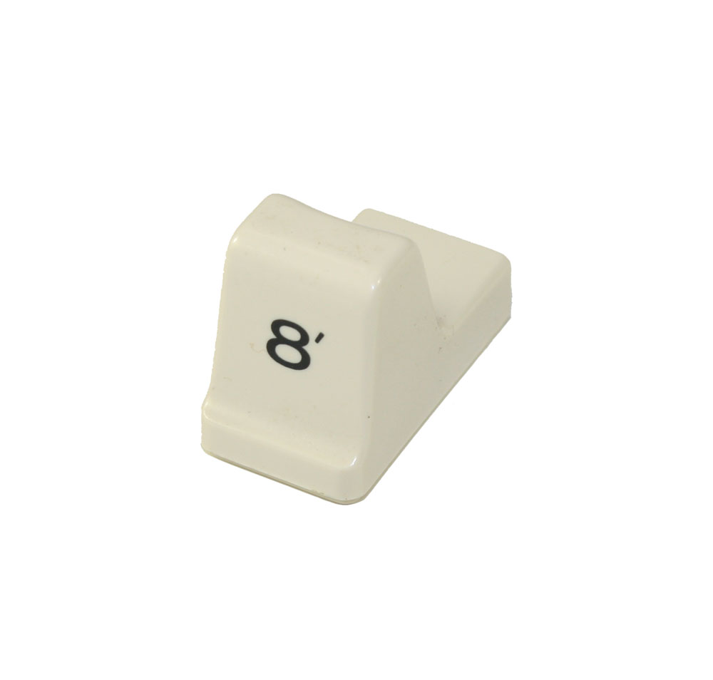 Drawbar knob, white, 8', Roland