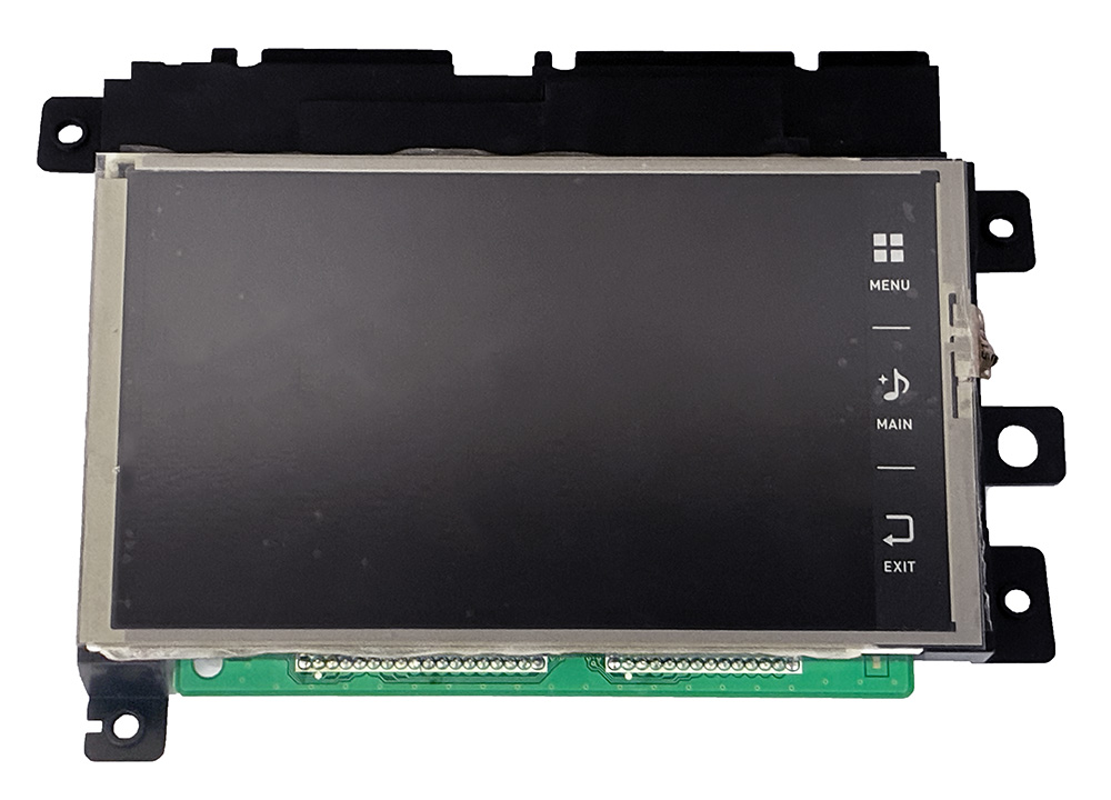 Display with touch panel, Casio
