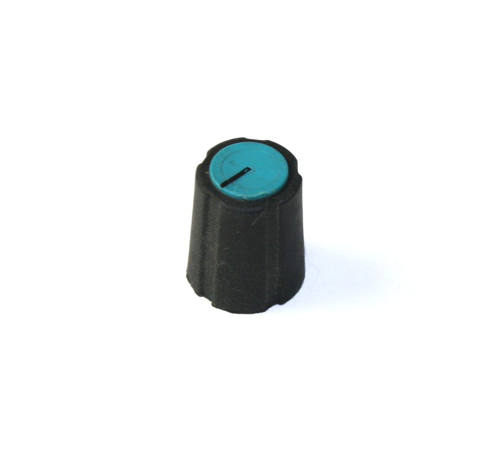 Knob, rotary with blue face, Peavey