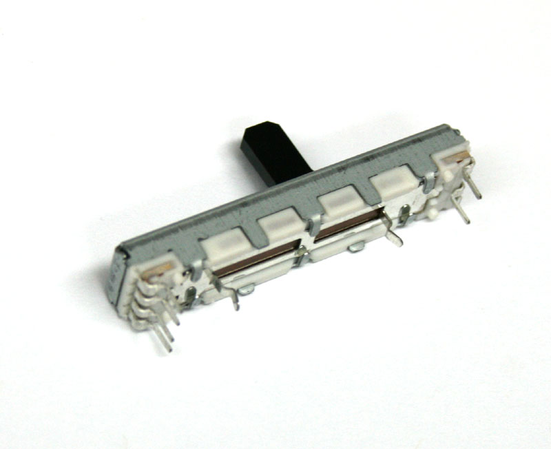 Slide potentiometer, 10KBx2, 30mm