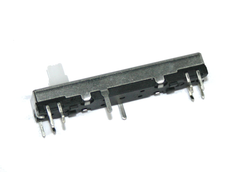 Slide potentiometer, 10KAx2, 30mm
