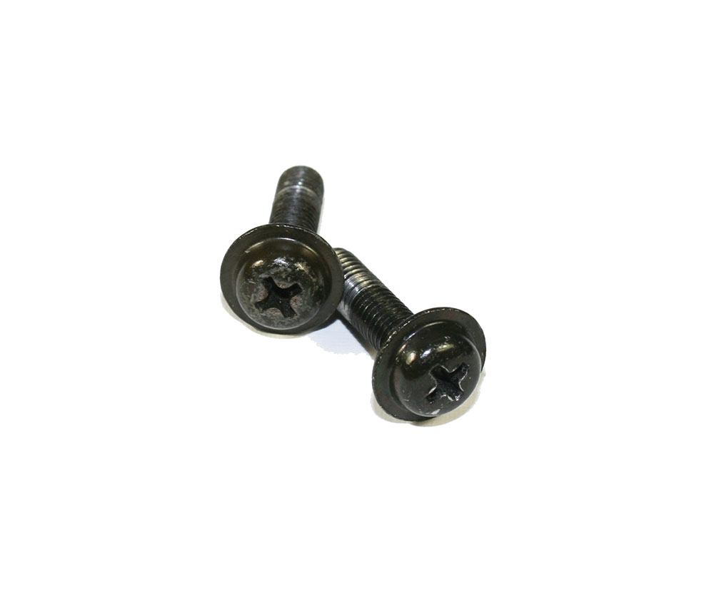 Screws, black, 20mm, pkg of 2