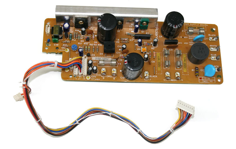 Power supply board, Roland S-10