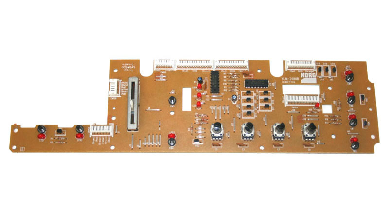 Panel board, left, Korg X50