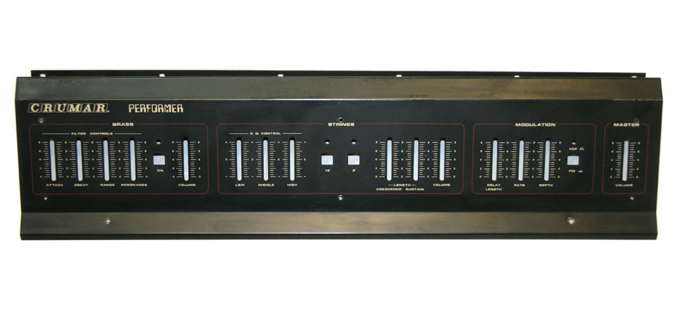 Top panel, Crumar Performer