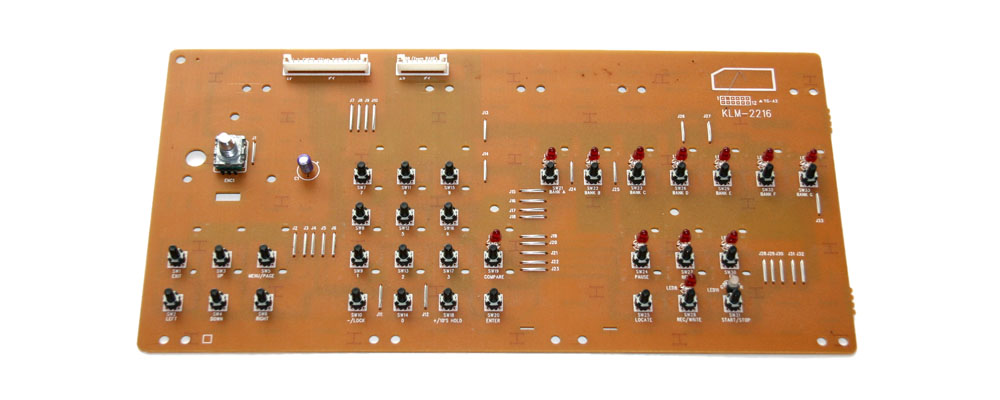Panel board, right (KLM-2216), Korg