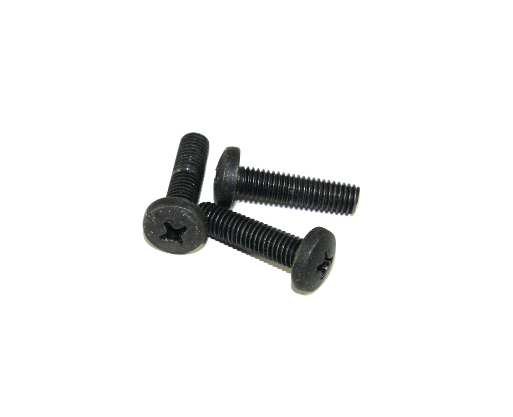 Screws, black, pkg of 3
