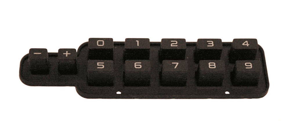 Button set, numbers, Casio
