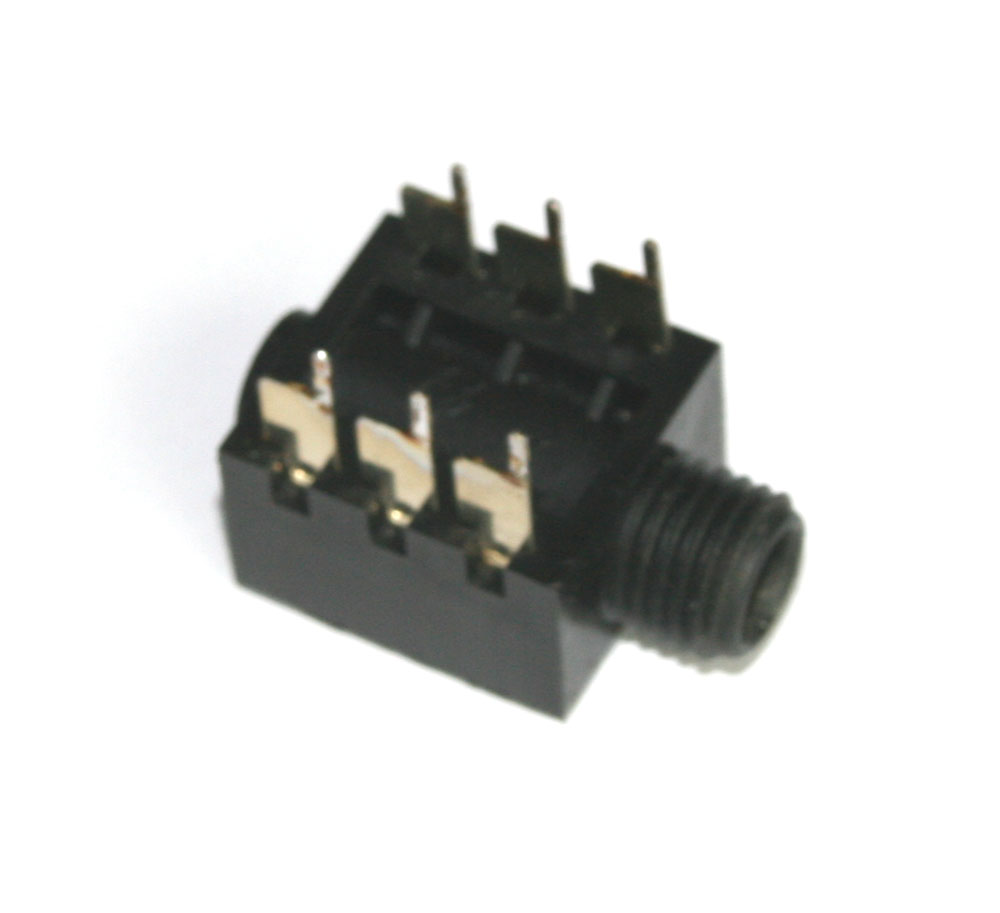 Phone jack, 1/4-inch, 6-pin PCB mount
