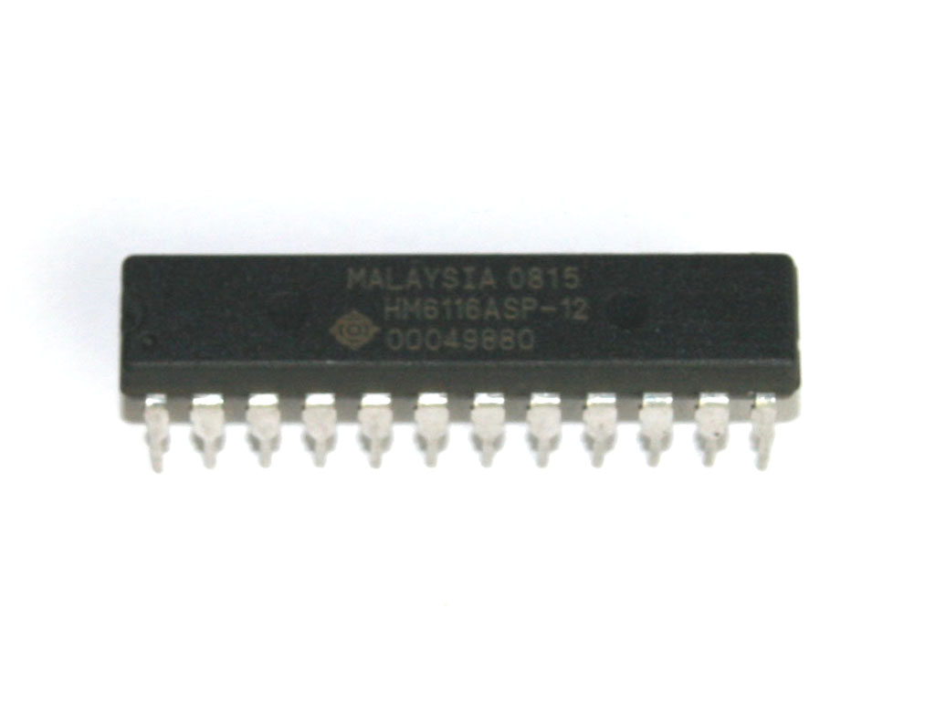 IC, HM6116ASP-12 or MB8416A SRAM chip