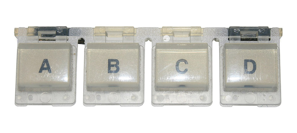 Button set, A-D, Yamaha