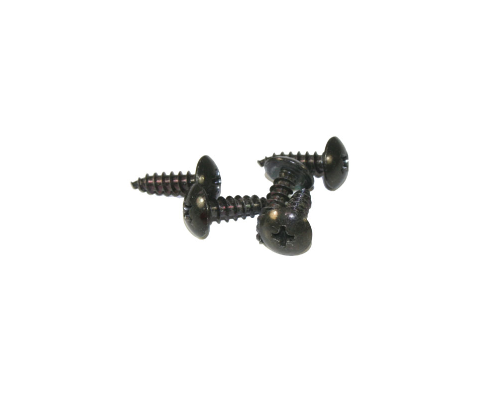 Screws, black, 14mm, pkg of 5