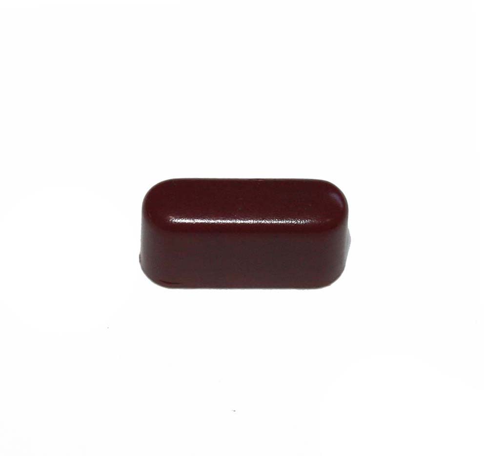 Button, maroon, 13mm wide, Yamaha